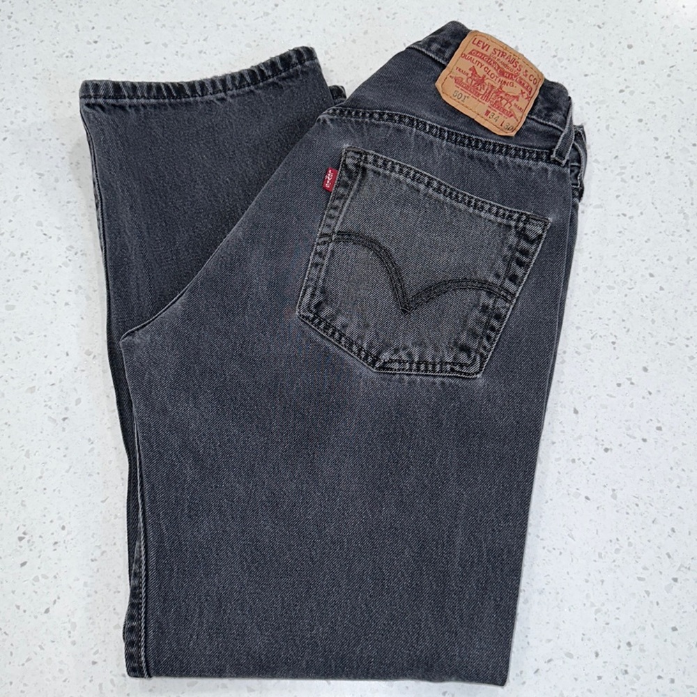 ❗️Sold! Levi’s Black Button Fly Jeans Size W 35 L 32